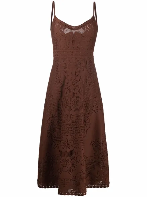 Valentino Garavani sleeveless floral midi dress