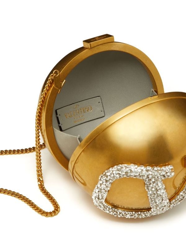 Valentino best sale gold clutch