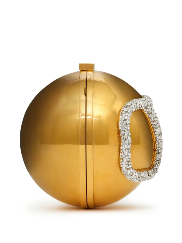 24AW new/VALENTINO GARAVANI Vロゴゴールドトーンクラッチ Bag Valentino Garavani VLogo Signature Clutch Bag | Gold | FARFETCH