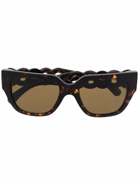Versace Eyewear sculpted square sunglasses