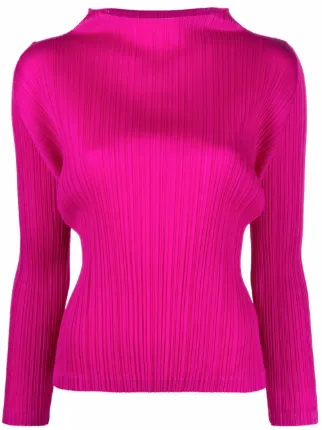 Pleats Please Issey Miyake Pleated Fitted Top - Farfetch