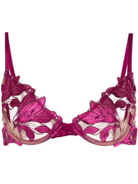 fleur du mal lily 丝绒刺绣文胸