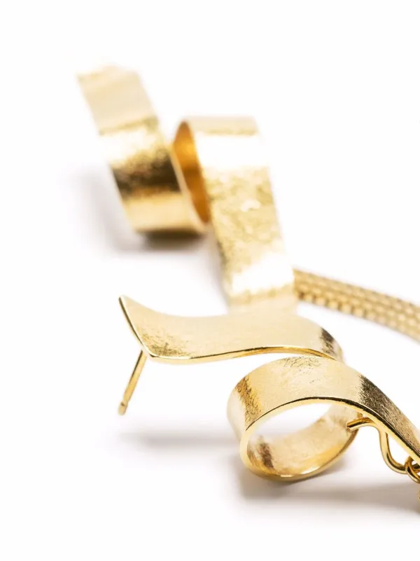 Wouters & Hendrix スワールデザイン ピアス Wouters & Hendrix Swirl ピアス | ゴールドトーン | FARFETCH JP