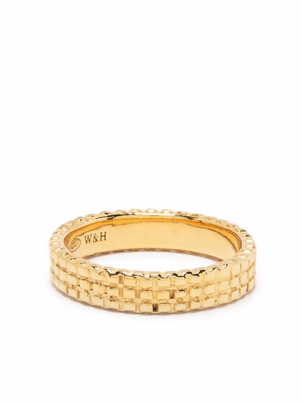 

Wouters & Hendrix anillo texturizado - Dorado