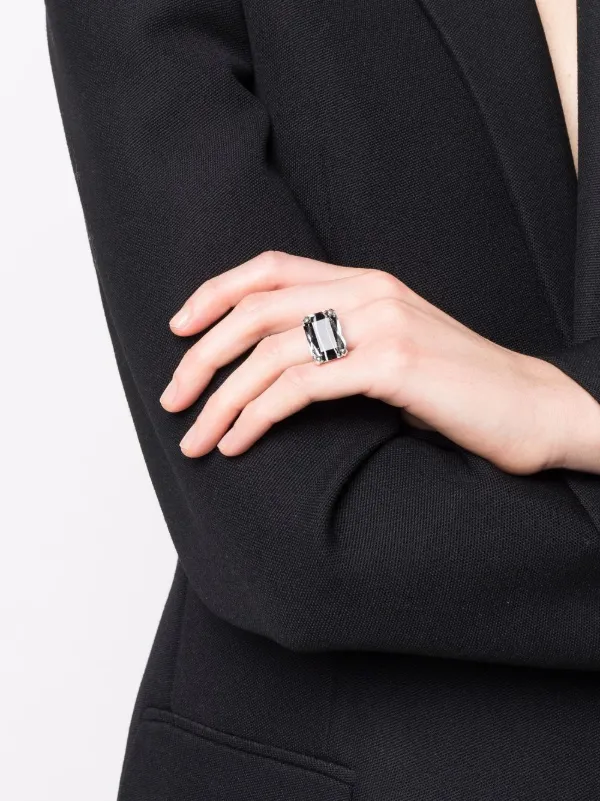 Wouters & Hendrix crystal-embellished Band Ring | Silver