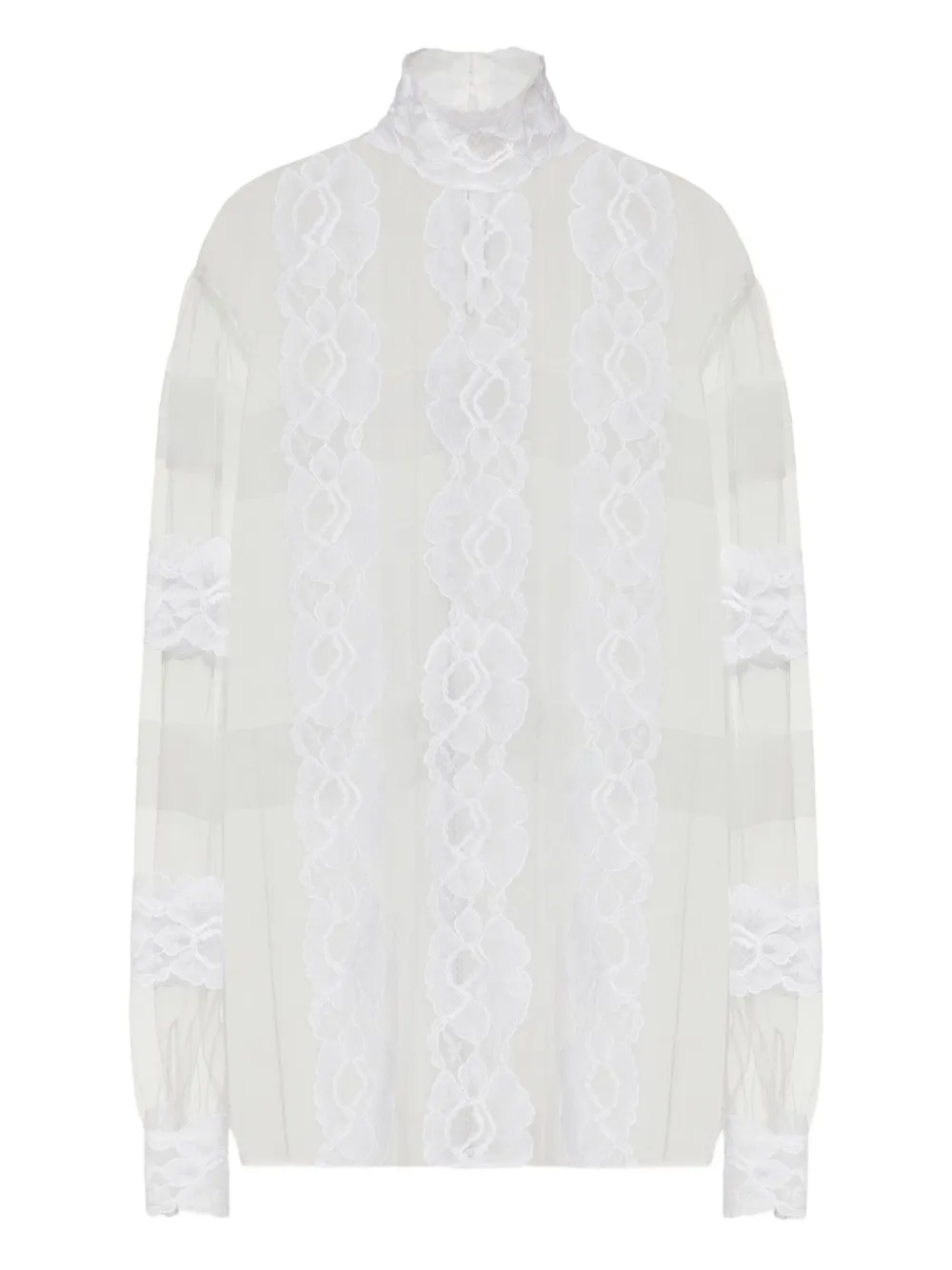 Valentino Garavani Shirt met kanten detail Wit