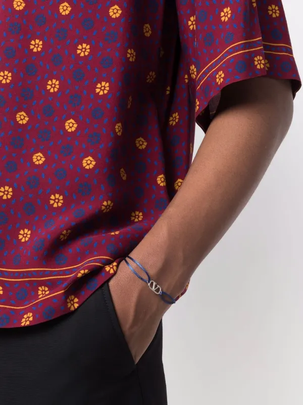 Valentino Garavani Vlogo Signature Bracelet | Blue | FARFETCH JO