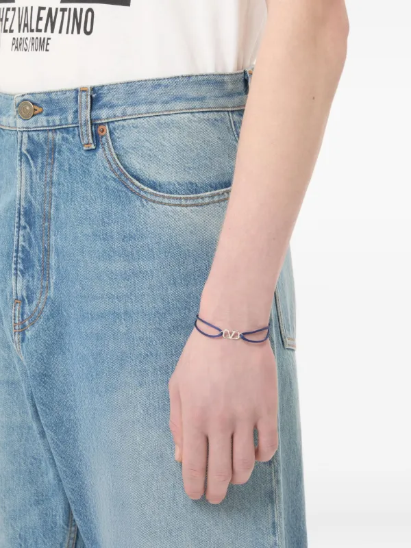 Valentino Garavani Vlogo Signature Bracelet | Blue | FARFETCH JO