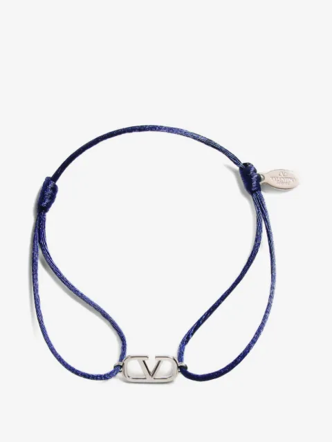 Valentino Garavani Vlogo Signature cotton bracelet