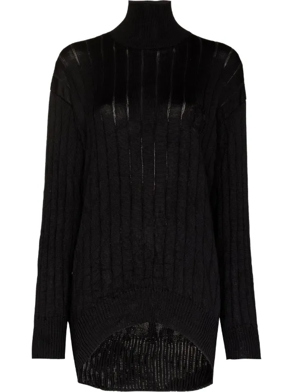 Balenciaga rib-knit Jumper | Black | FARFETCH