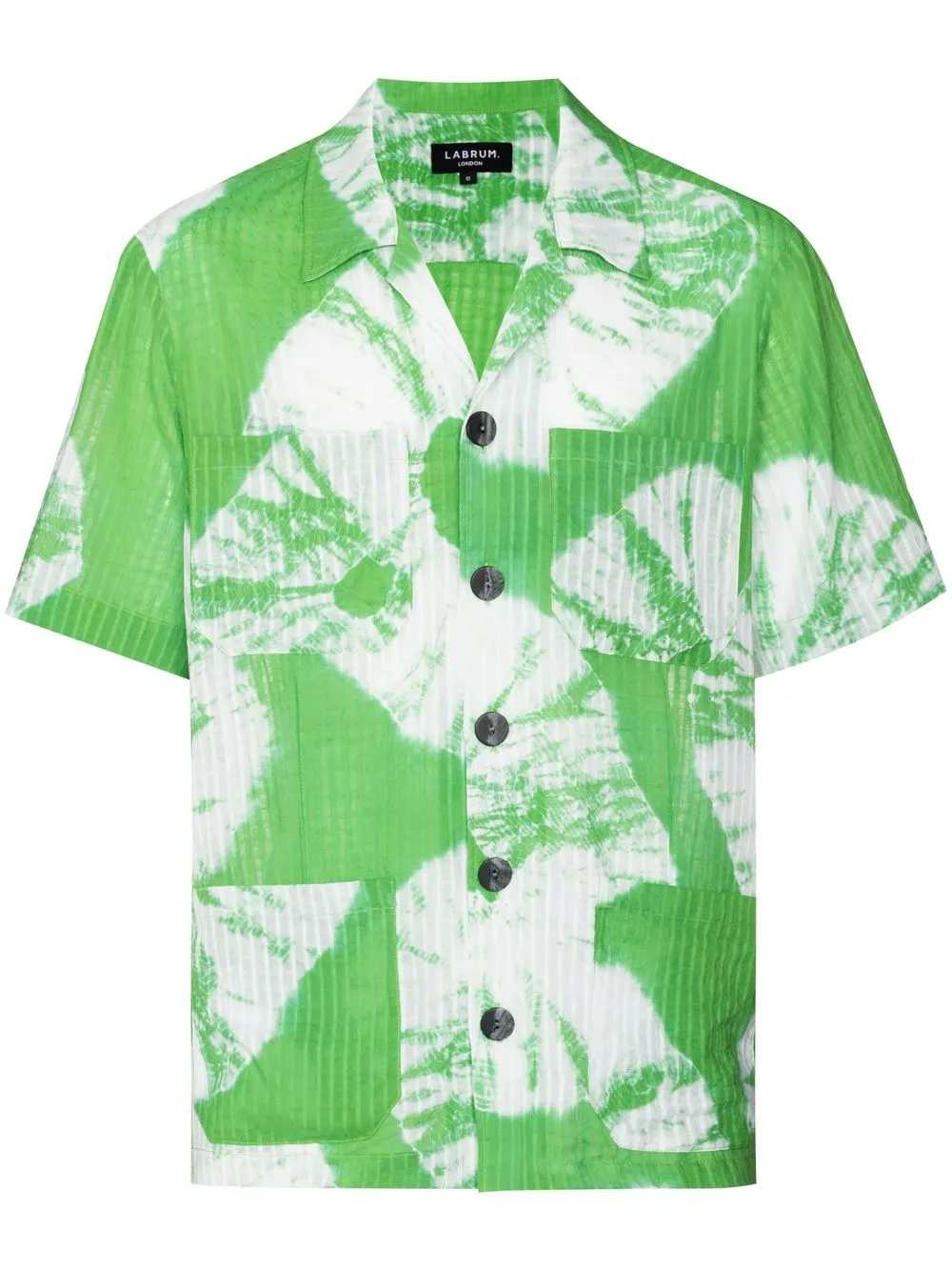 

Labrum London playera manga corta con estampado tie-dye - Verde