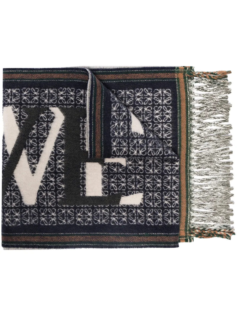 LOEWE Love スカーフ - ブルー LOEWE Love スカーフ - ブルー