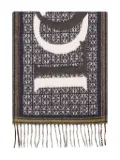 LOEWE Love jacquard scarf - Blue