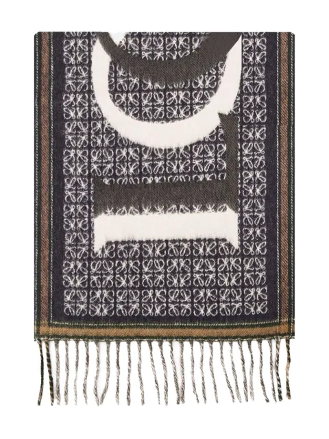 LOEWE Love jacquard scarf