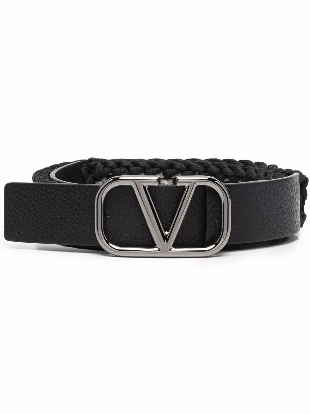 

Valentino Garavani VLogo leather belt - Black