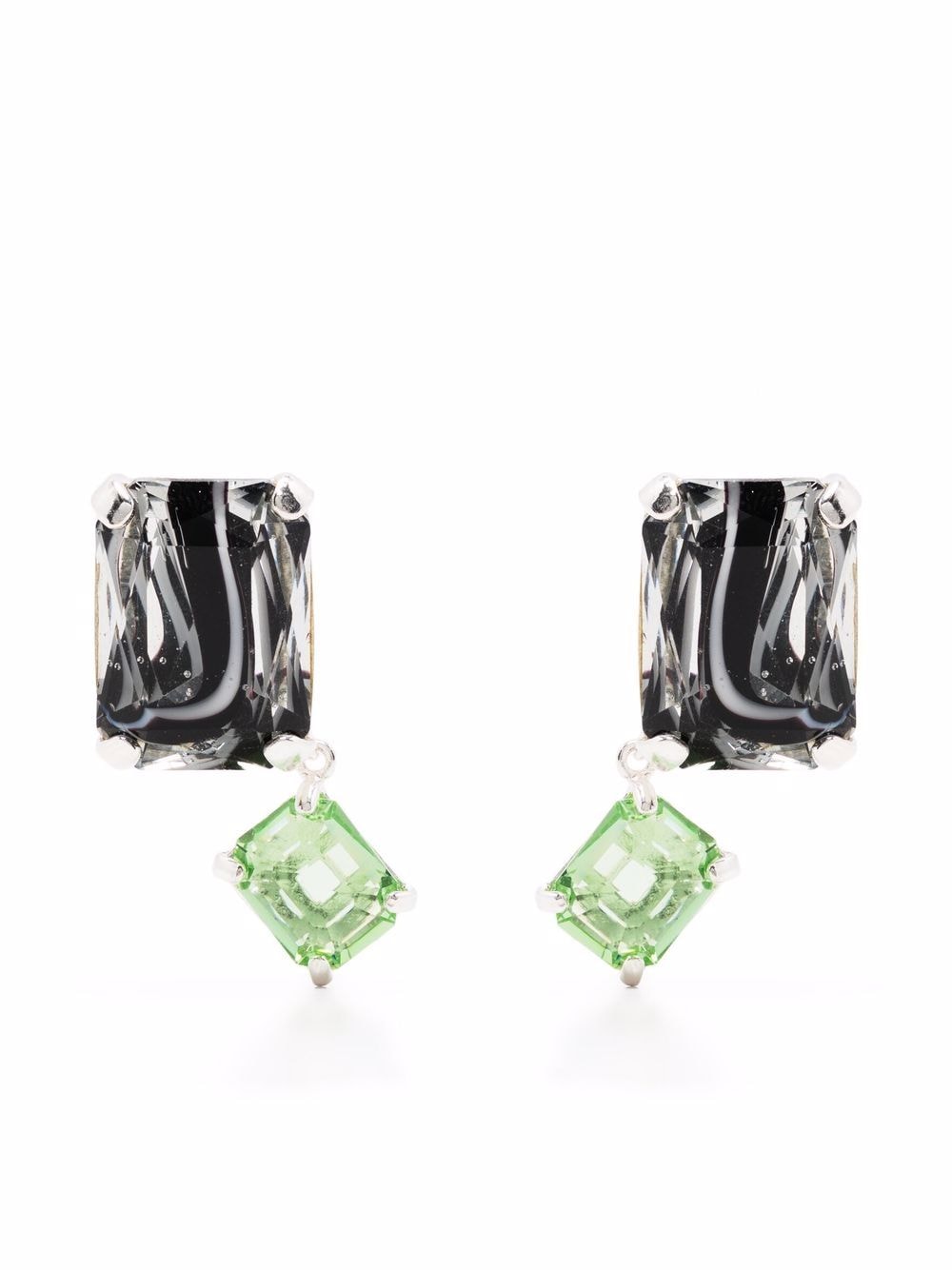 gem-embellished stud earrings