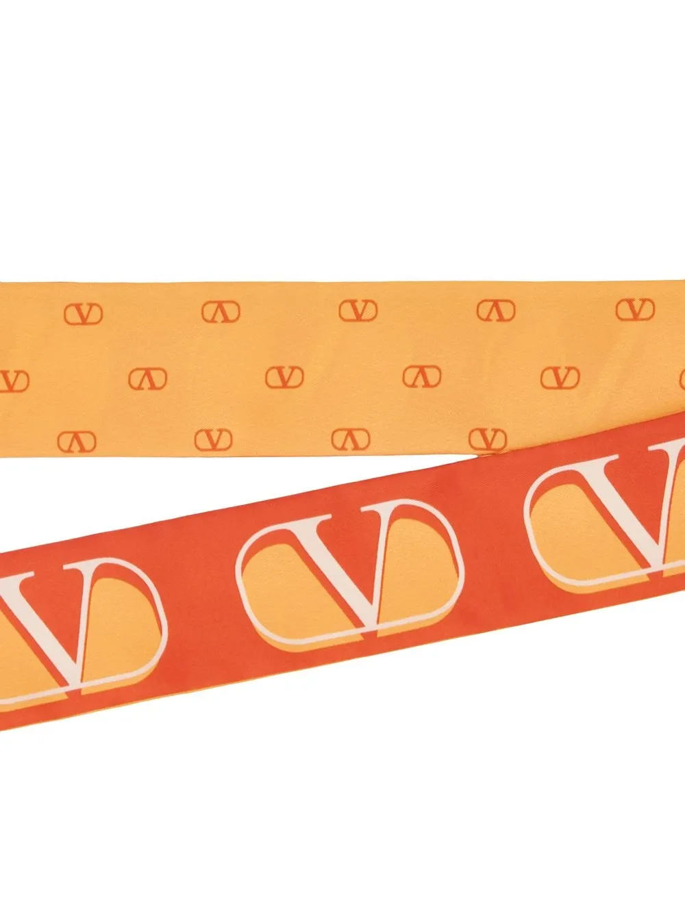 Valentino Garavani V-logo sjaal - Oranje