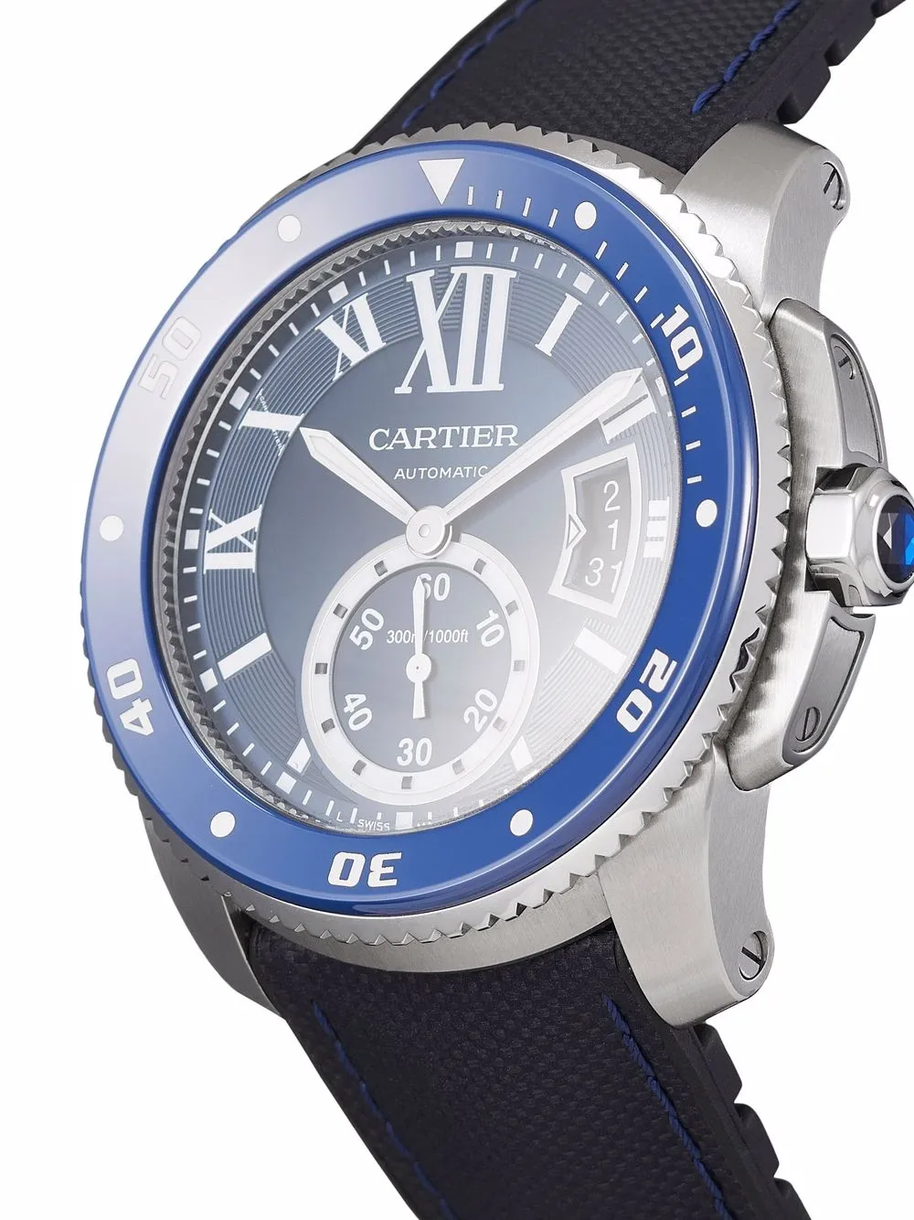 фото Cartier наручные часы calibre diver pre-owned 42 мм