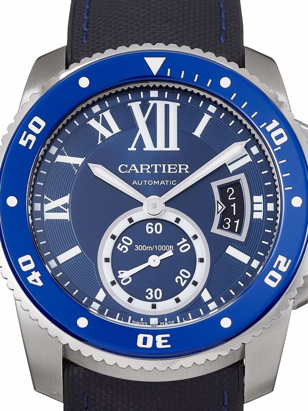 фото Cartier наручные часы calibre diver pre-owned 42 мм