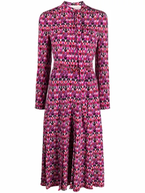Valentino Optical print shirtdress