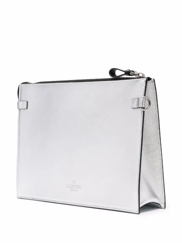 Valentino grey clutch bag Clearance