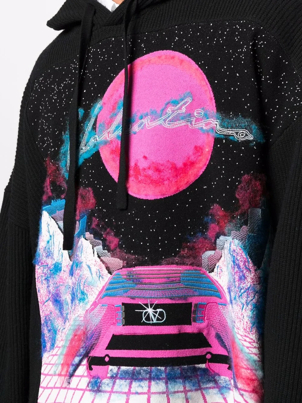 фото Valentino трикотажное худи virtual runner