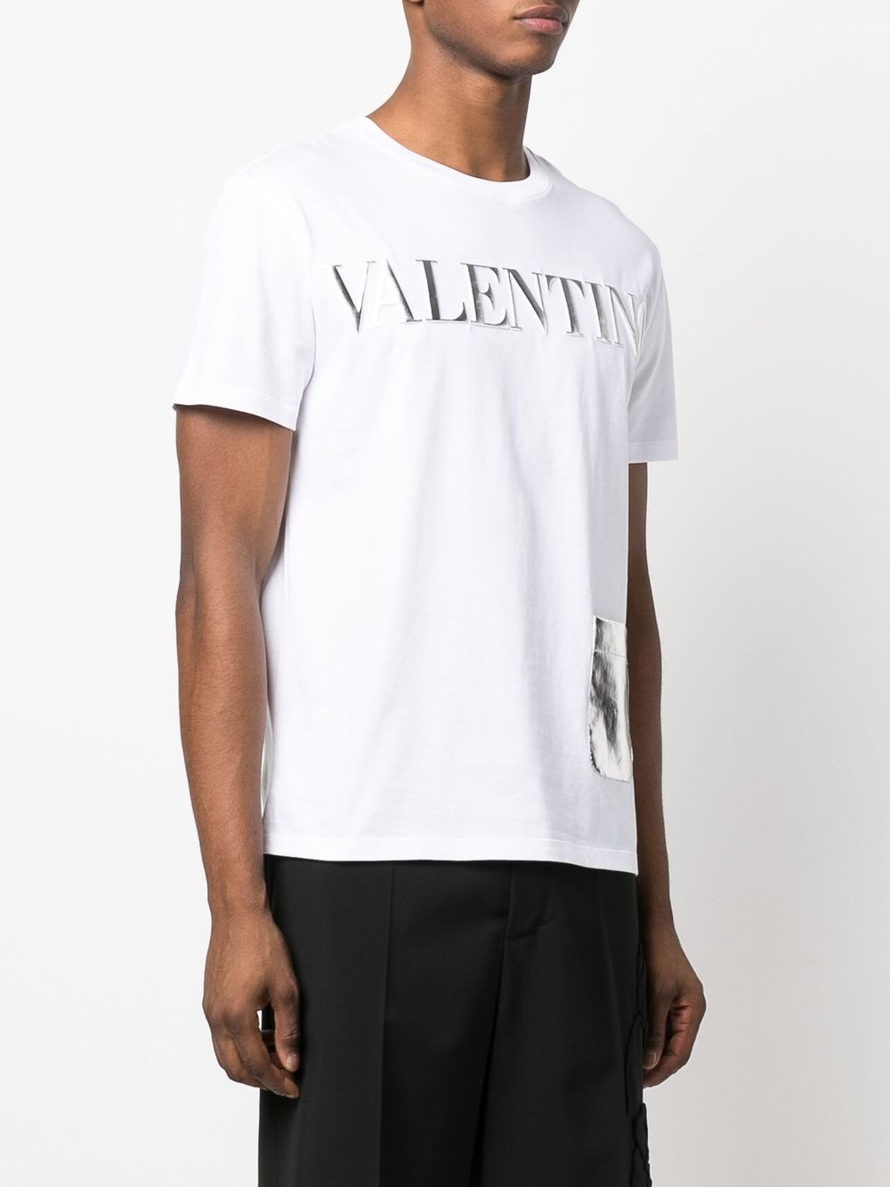 Valentino Garavani high-shine Logo T-shirt - Farfetch