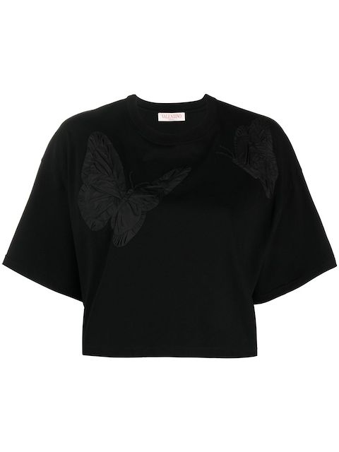 Valentino butterfly-embroidered T-shirt