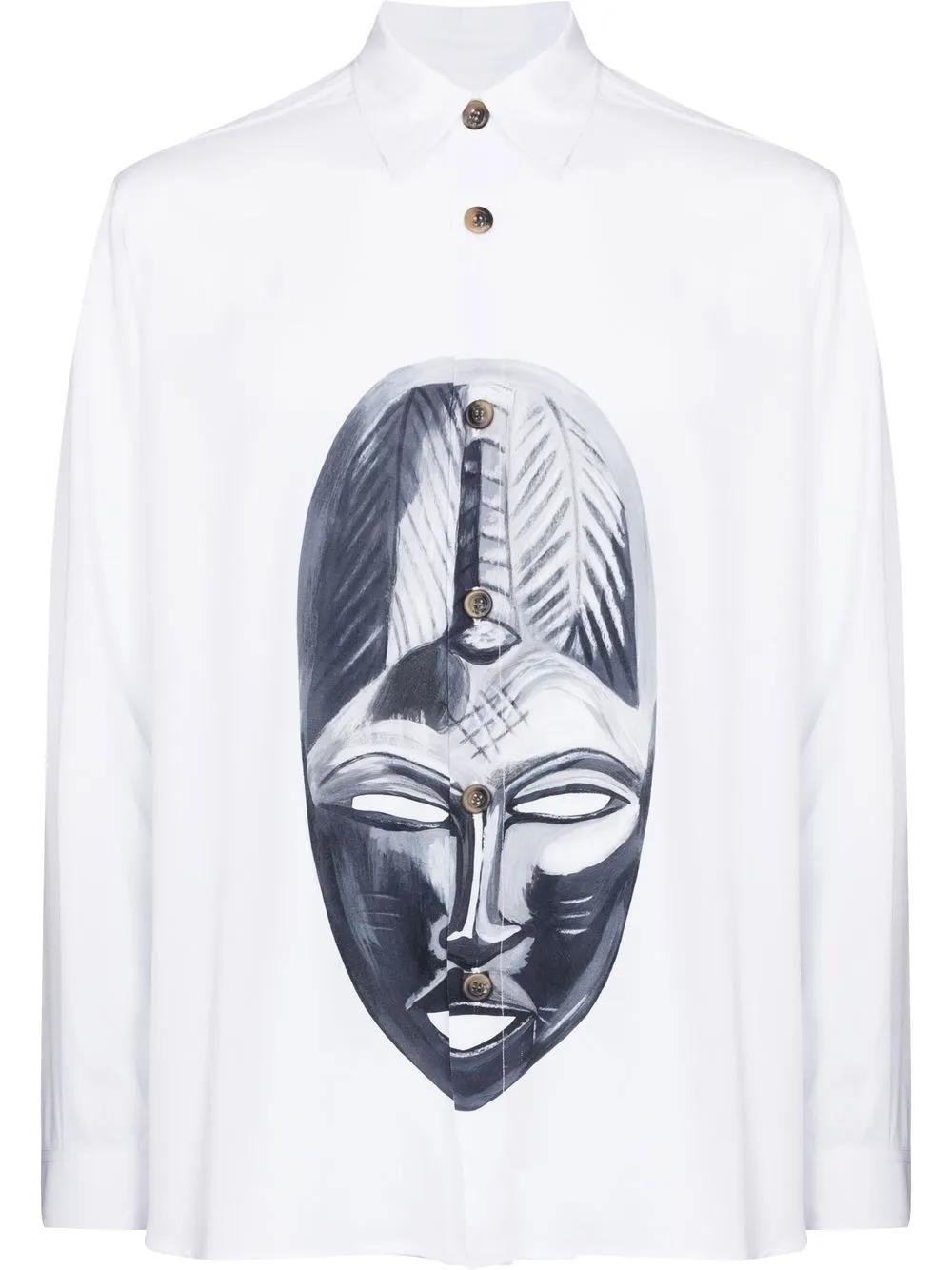 

Labrum London Mende head long-sleeve shirt - White