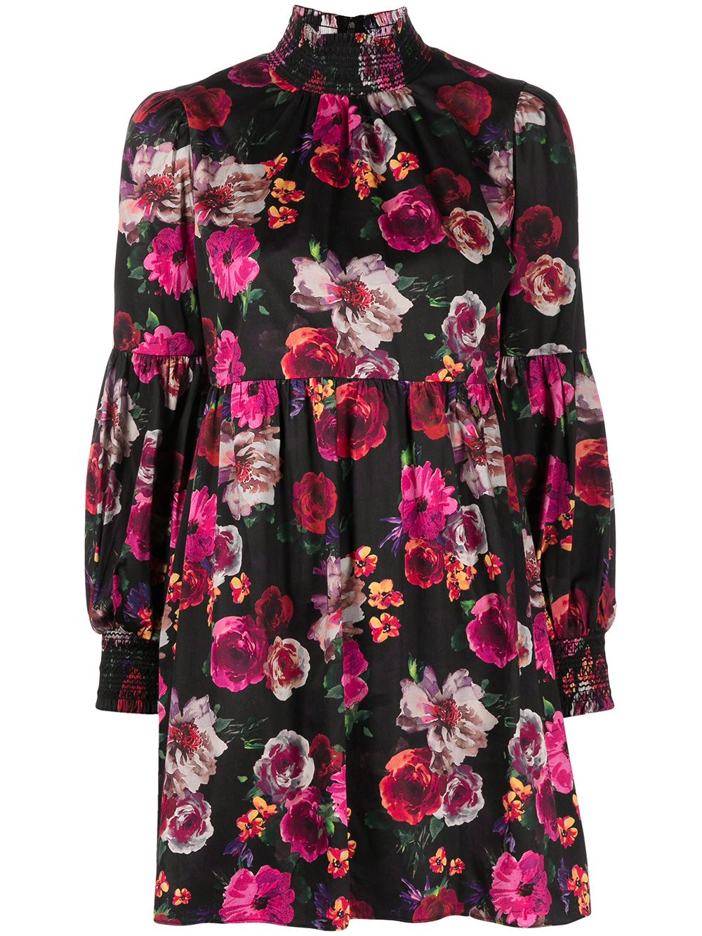 Alice + Olivia Thea Floral Babydoll Dress - Farfetch