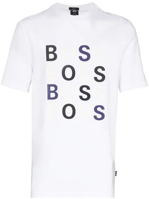 BOSS Camiseta de algodão com estampa de logo