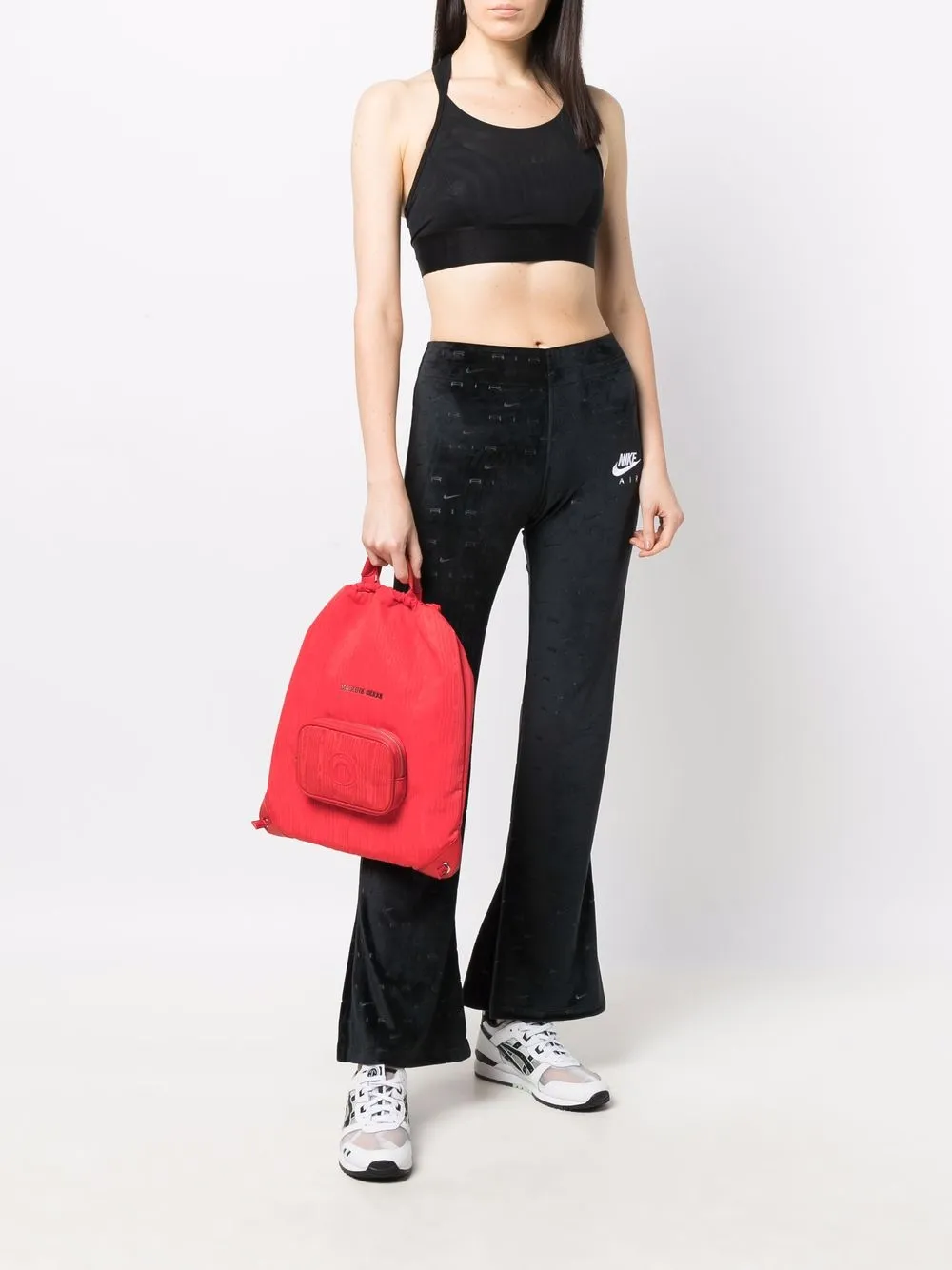 фото Nike расклешенные брюки с логотипом