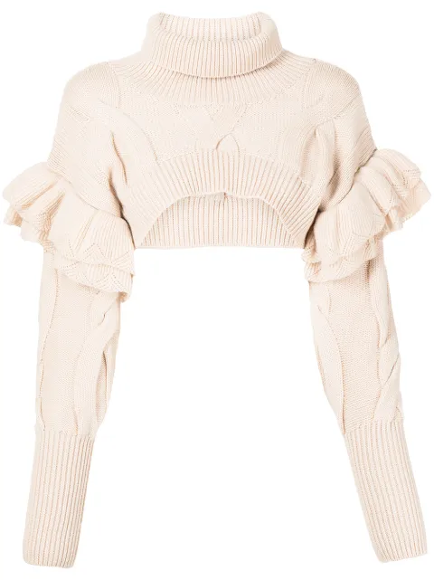 Onefifteen X Beyond The Radar cropped knit jumper