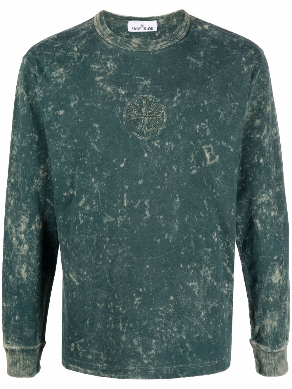 splatter-effect cotton sweatshirt