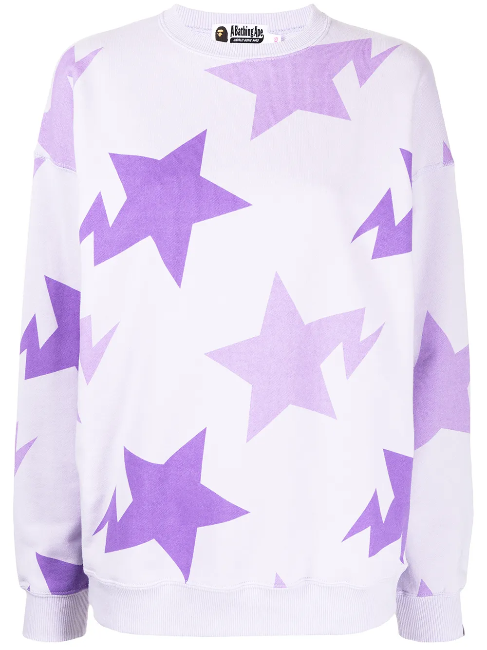 

A BATHING APE® sudadera con estampado de estrellas - Morado