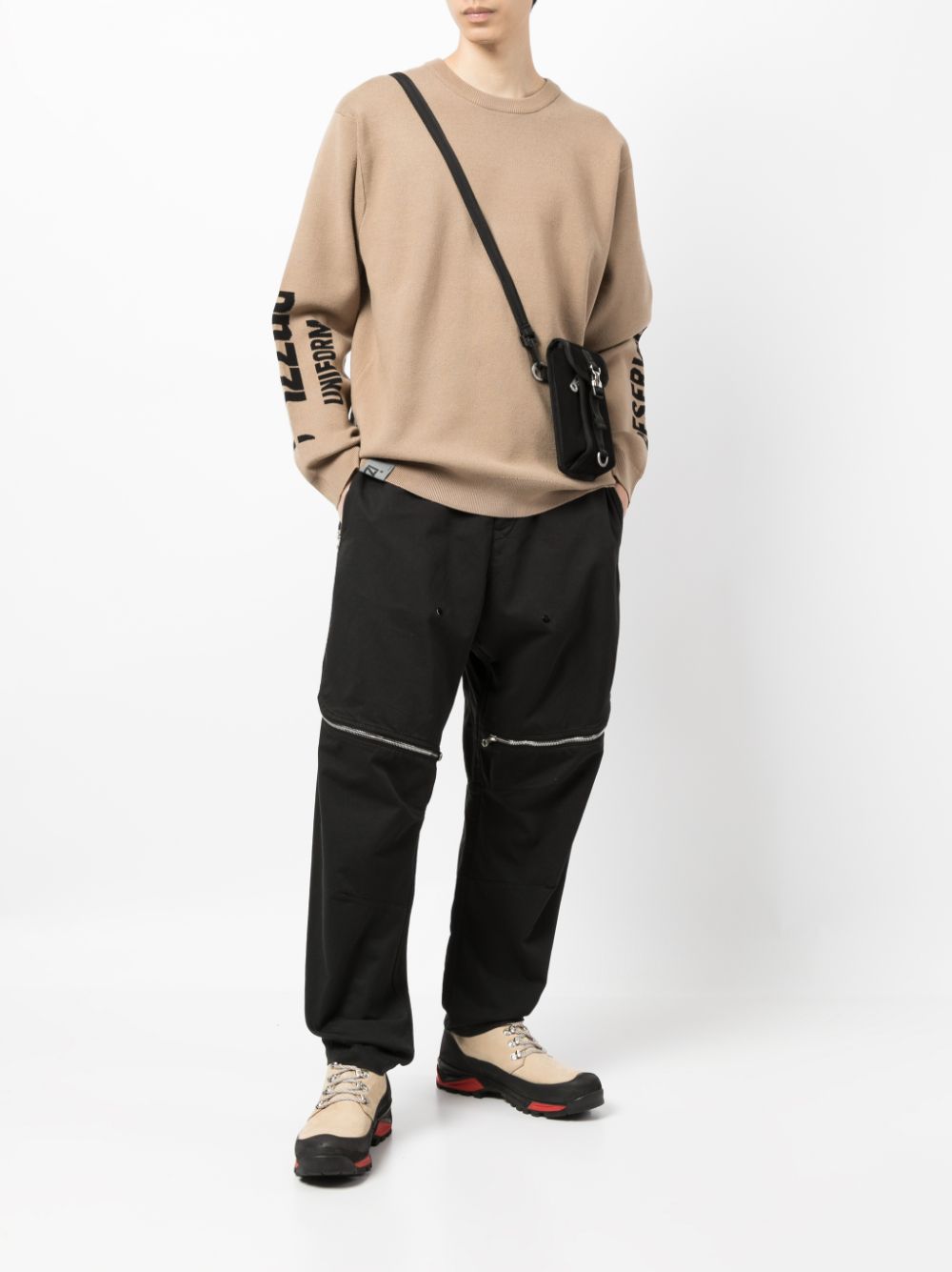 Izzue intarsia-knit Logo Jumper - Farfetch