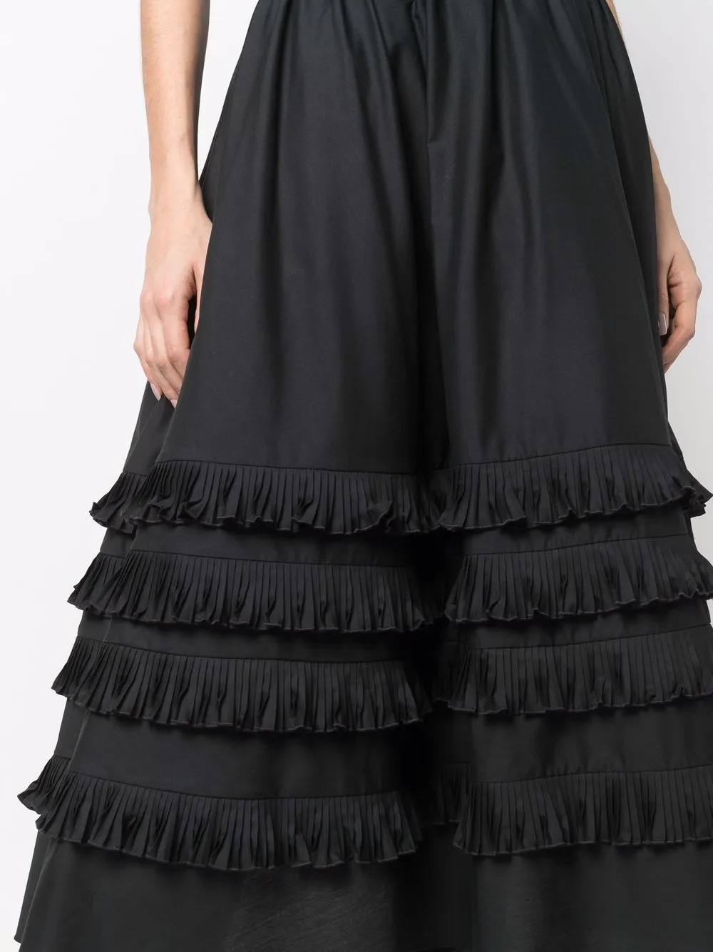 фото Elie saab поплиновая юбка а-силуэта с оборками