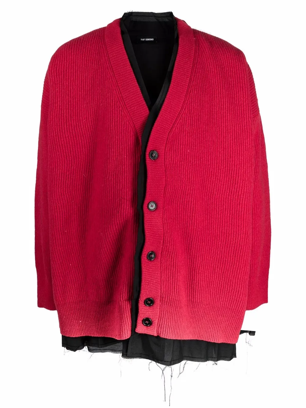 Image 1 of Raf Simons layered wool cardigan