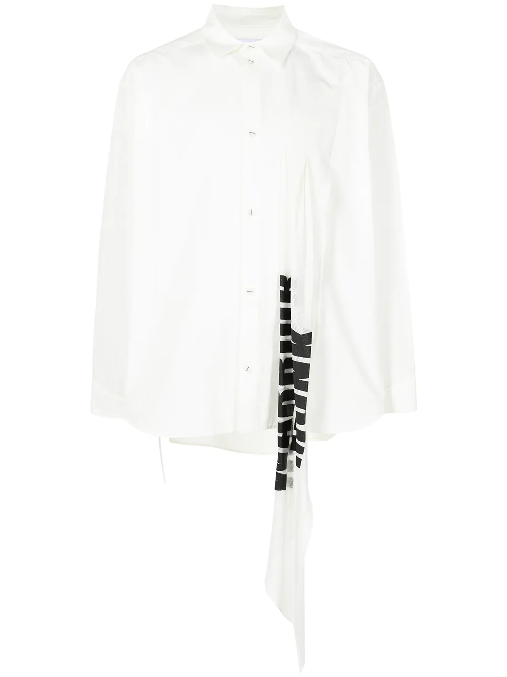 

Yoshiokubo camisa con diseño retorcido - Blanco