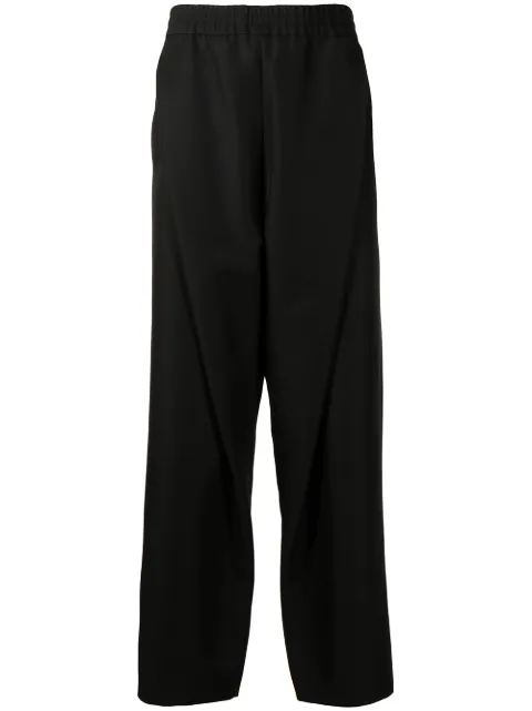 Yoshiokubo pleat-detailed straight-leg trousers