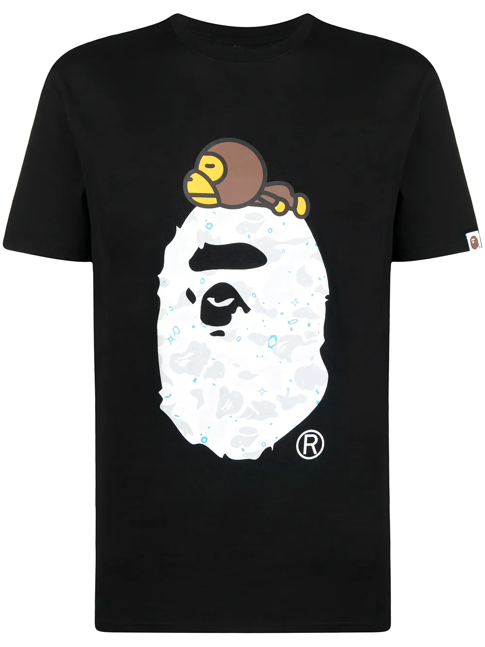 фото A bathing ape® футболка с принтом ape