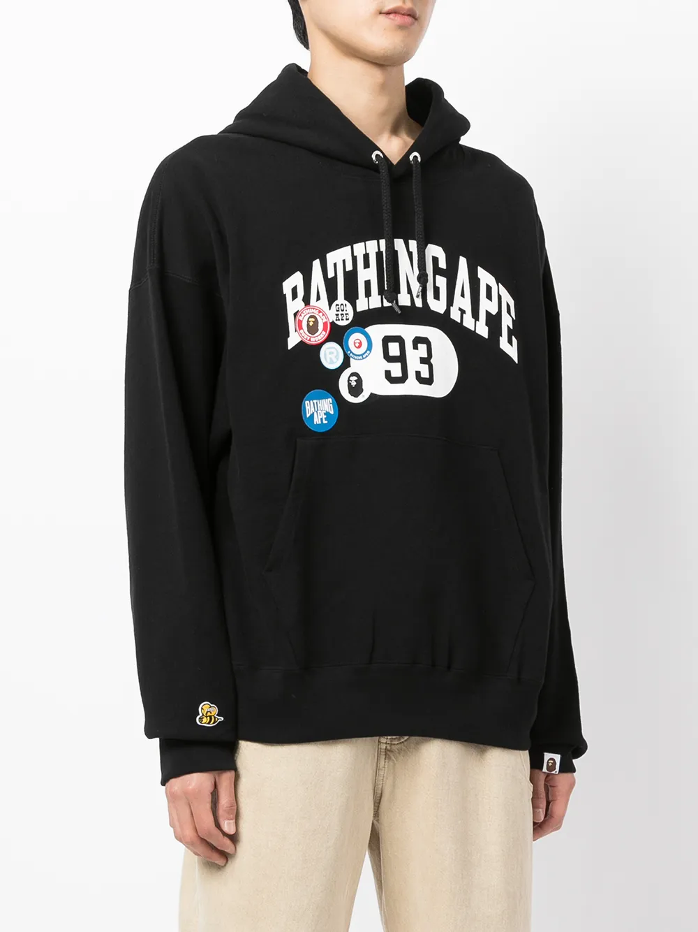 фото A bathing ape® худи с нашивкой-логотипом
