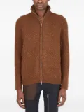 RANRA cable-knit zip-up cardigan - Brown
