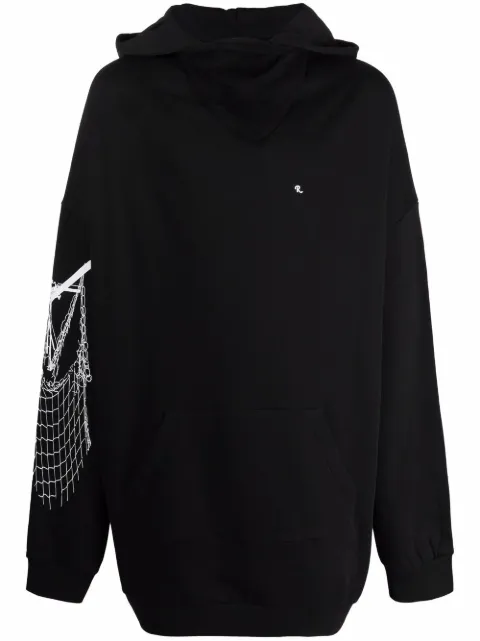 Raf Simons graphic-print cotton hoodie