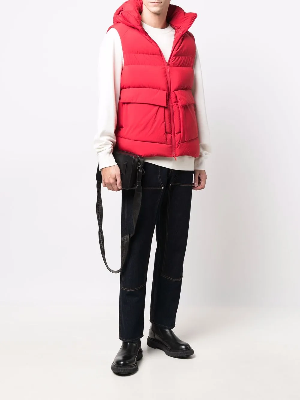 Y-3 Oversized bodywarmer - Rood