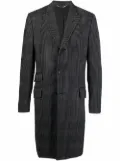 Versace Pre-Owned 2000s plaid check single-breasted coat - Black