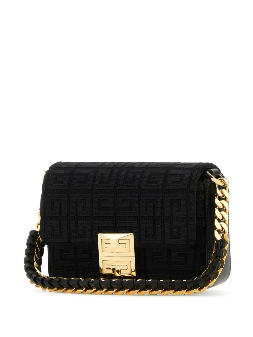  Givenchy 4g Jacquard Crossbody Bag - Black 