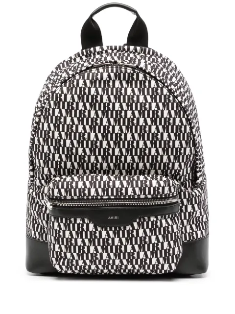 AMIRI logo canvas backpack