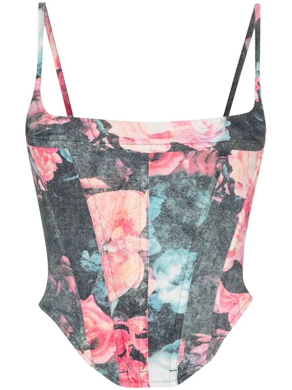 

Miaou corset Venus con estampado floral - Gris