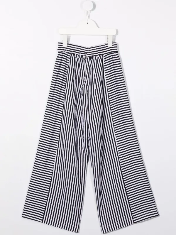 Monnalisa Pantalones Anchos Con Estampado De Rayas - Farfetch
